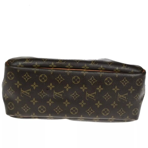 LOUIS VUITTON LV Logo Deauville Hand Bag Monogram Leather Brown - Picture 5 of 16